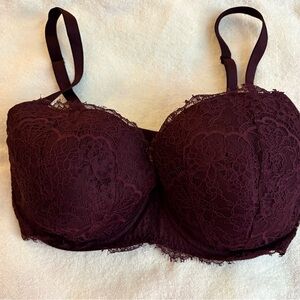 Victoria's Secret Lace Bra - Rich Burgundy